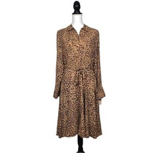 Nanette Lepore animal print shirt dress, NWT, sz 8